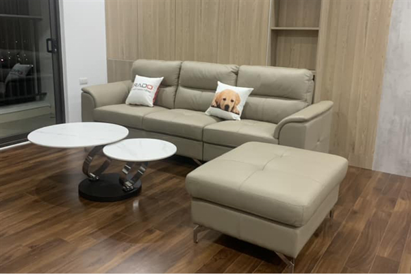 Bộ Sofa và bàn trà tạo lập không gian sống cùng nghệ thuật nhà anh Hoàng Thanh Trì