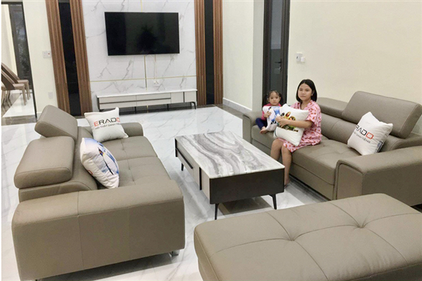 Bí quyết chọn được bộ sofa phòng khách hiện đại của chị Hà ở Hải Phòng