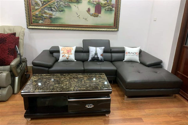 Sofa góc tối màu - Thể hiện phong cách thành công đậm chất riêng của gia chủ