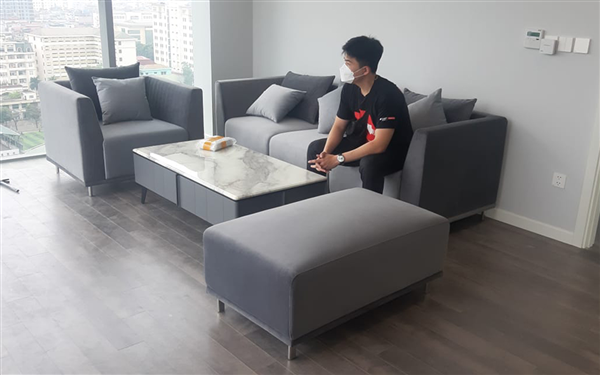Chị My ở Phạm Văn Đồng rất hài lòng với sản phẩm sofa văng bộ đến từ thương hiệu nội thất ERADO