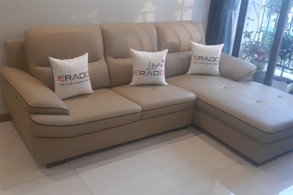 Sofa góc Erado - Thắp sáng không gian tiếp khách nhà chị Hoa Quảng Ninh