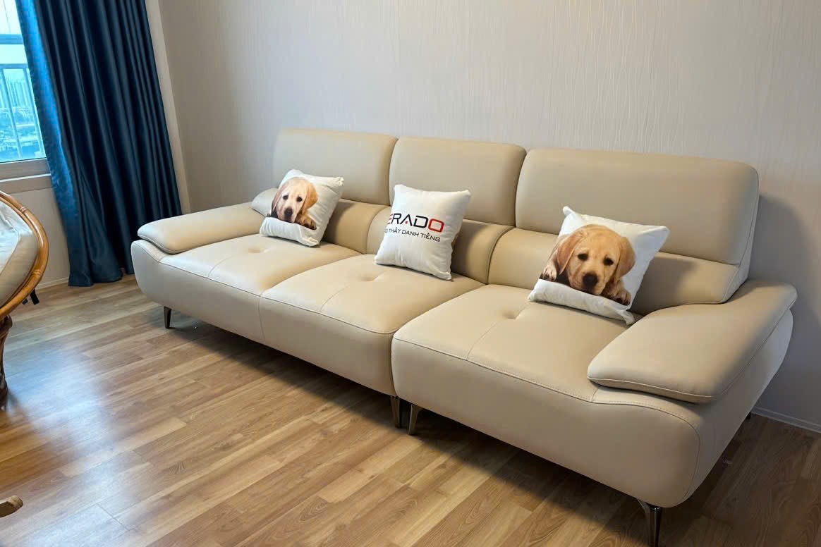 ERADO BÀN GIAO THÀNH CÔNG BỘ SOFA DA CHO ANH TUẤN Ở HÀ ĐÔNG