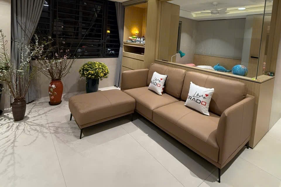 ERADO BÀN GIAO THÀNH CÔNG BỘ SOFA HIỆN ĐẠI CHO CHỊ CHÂU ANH Ở NGHỆ AN