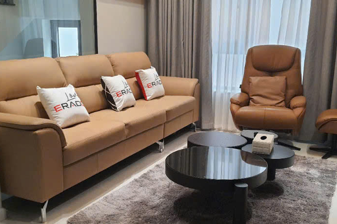 ERADO BÀN GIAO THÀNH CÔNG BỘ SOFA PHÒNG KHÁCH CHO GIA ĐÌNH ANH TRUNG Ở LONG BIÊN