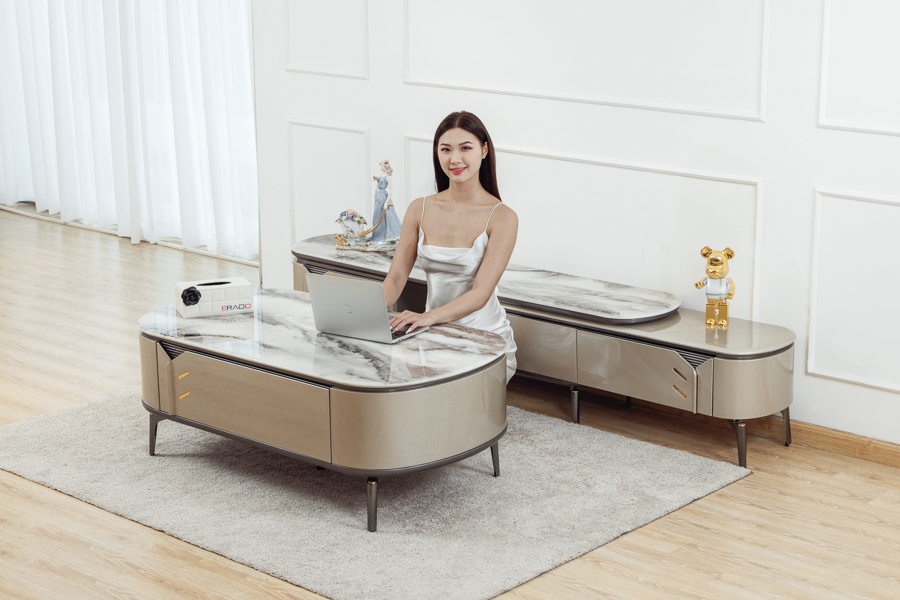 Bộ bàn trà - Kệ ti vi B37 cho phòng khách