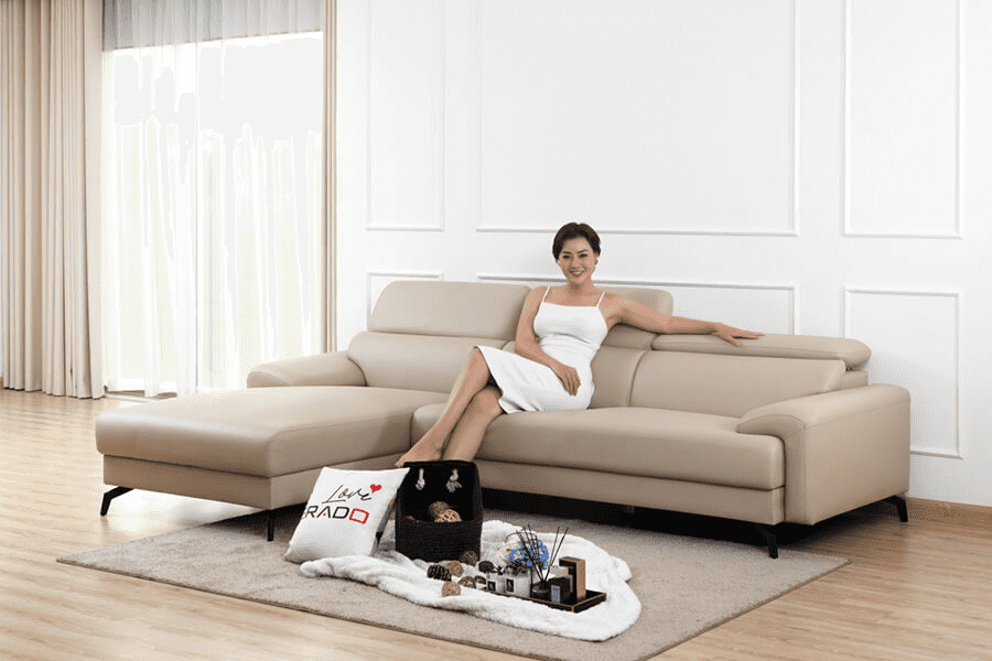 Sofa da đẹp AM9 - Bán chạy nhờ giá tốt