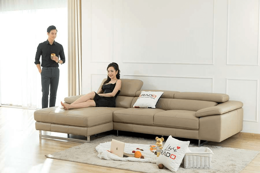 Sofa da thật Malaysia 2129L-2