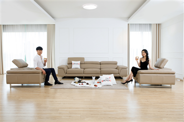 Sofa da thật nhập khẩu Malaysia mã 2207-L2