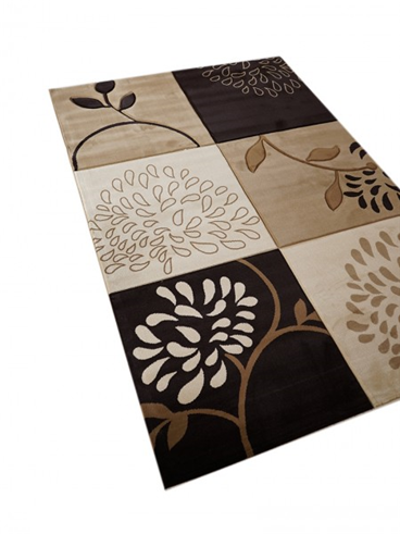 Thảm trang trí thổ mã 9583A IVORY-D BROWN